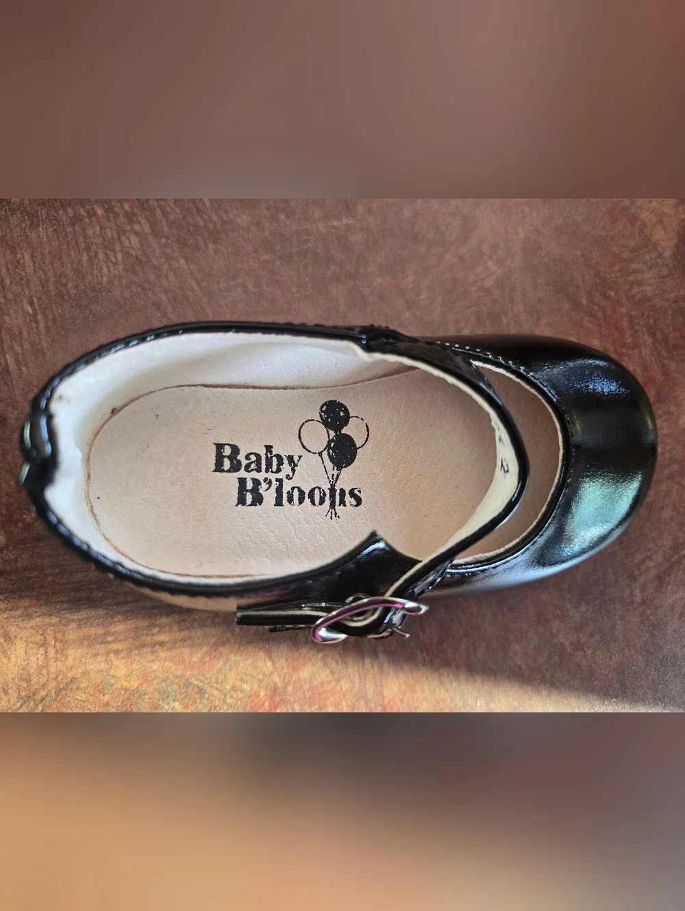 Baby B'loons Classic Black Mary Jane Shoe-Size 2 VTG